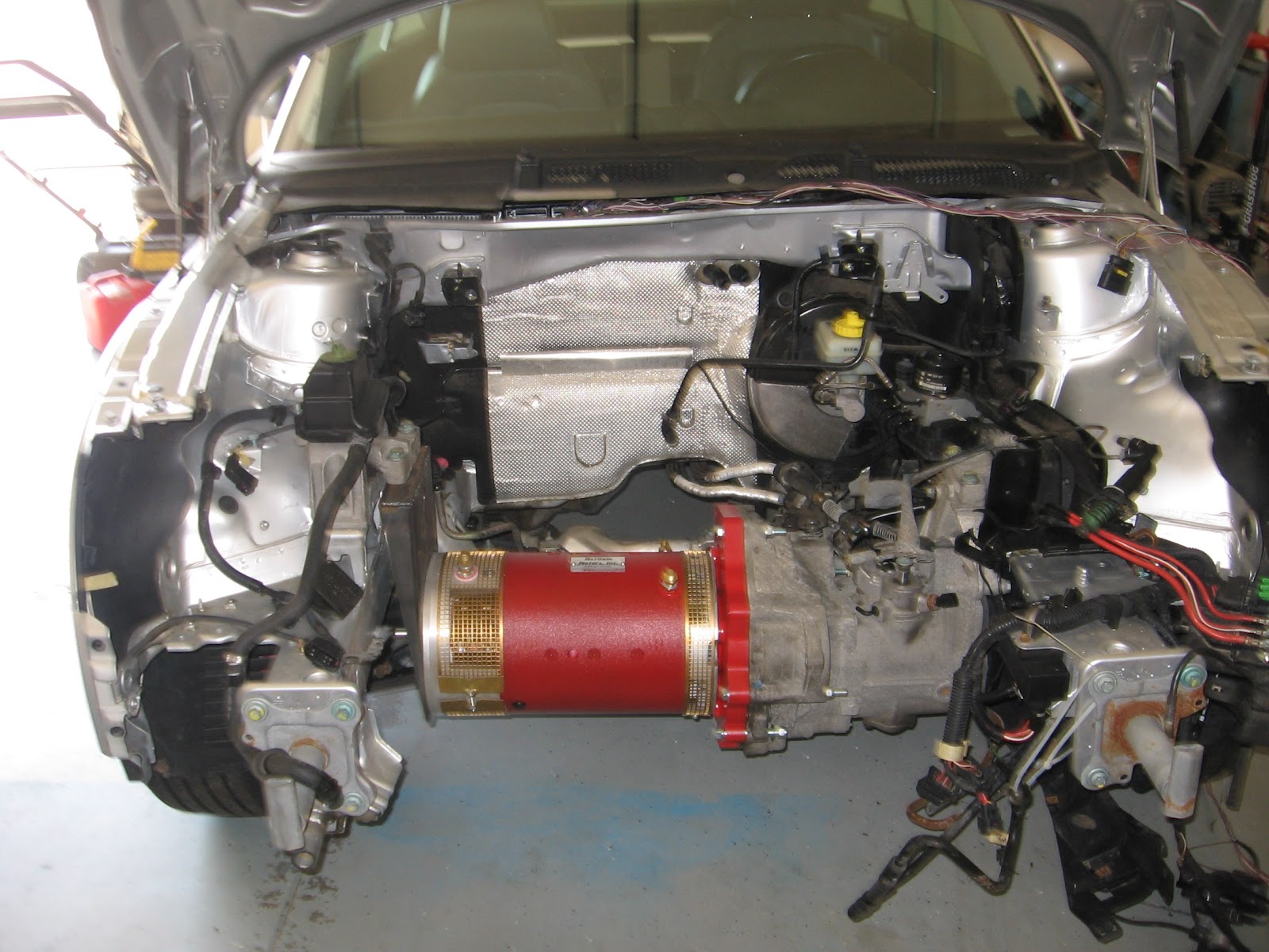 Electric Audi TT Coupe: Motor Mounted